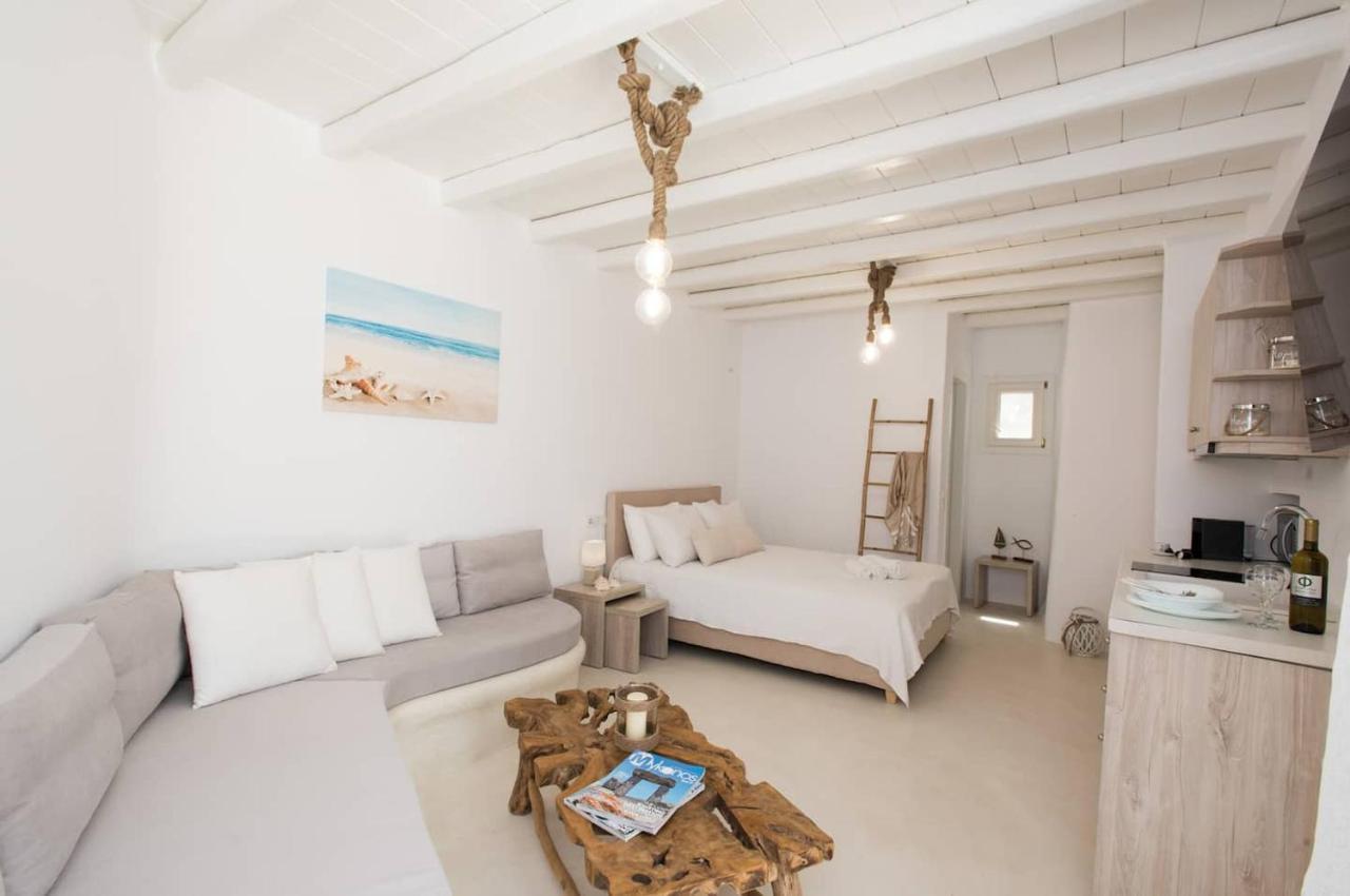 Appartement Gorgeous Studio In Cycladic Architecture Overlooking The Aegean à Houlakia  Extérieur photo