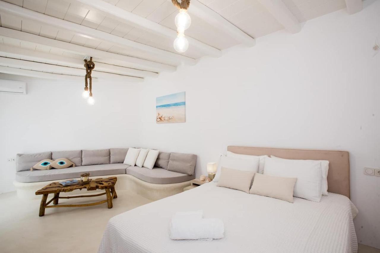 Appartement Gorgeous Studio In Cycladic Architecture Overlooking The Aegean à Houlakia  Extérieur photo